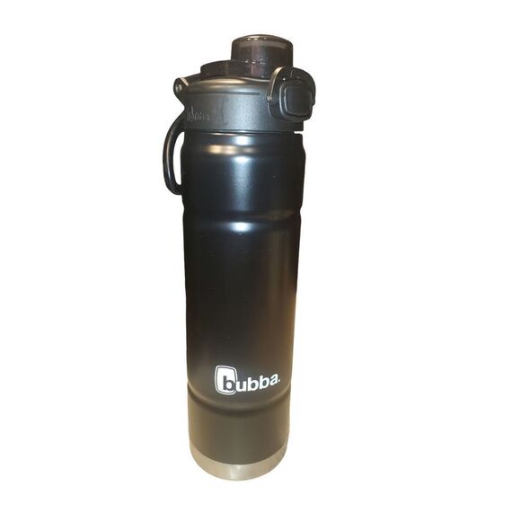 Bubba Trailblazer Stainless Steel Water Bottle Straw Lid Rubberized Black Licori - Picture 1 of 8